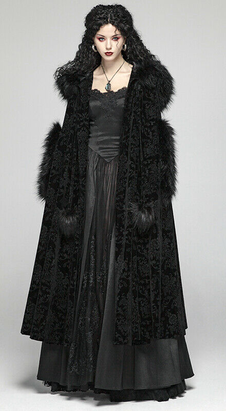 Cape hiver jacquard fourrure capuche