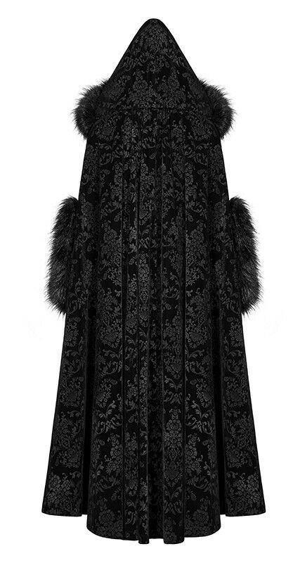 Cape hiver jacquard fourrure capuche