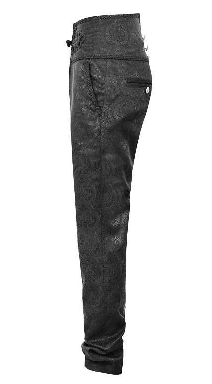 Pantalon jacquard à broderies