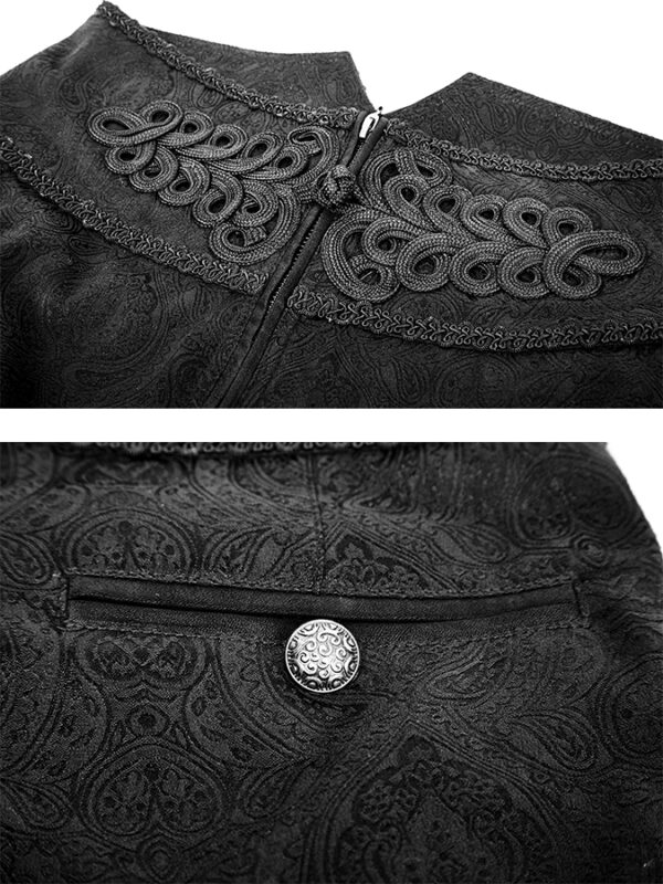 Pantalon jacquard à broderies