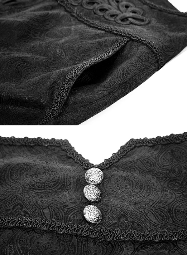 Pantalon jacquard à broderies