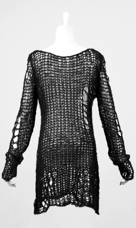 Pull mohair destroy Noir