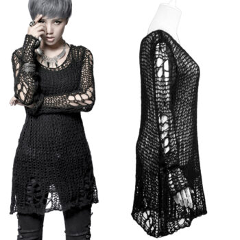 Pull mohair destroy Noir