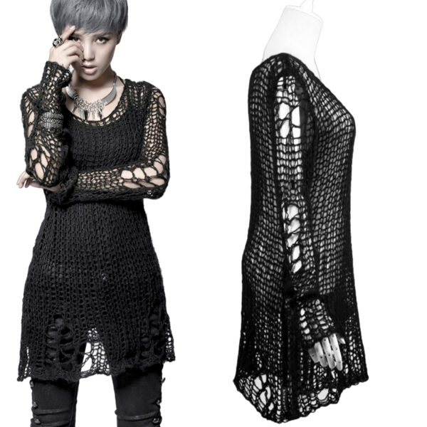 Pull mohair destroy Noir