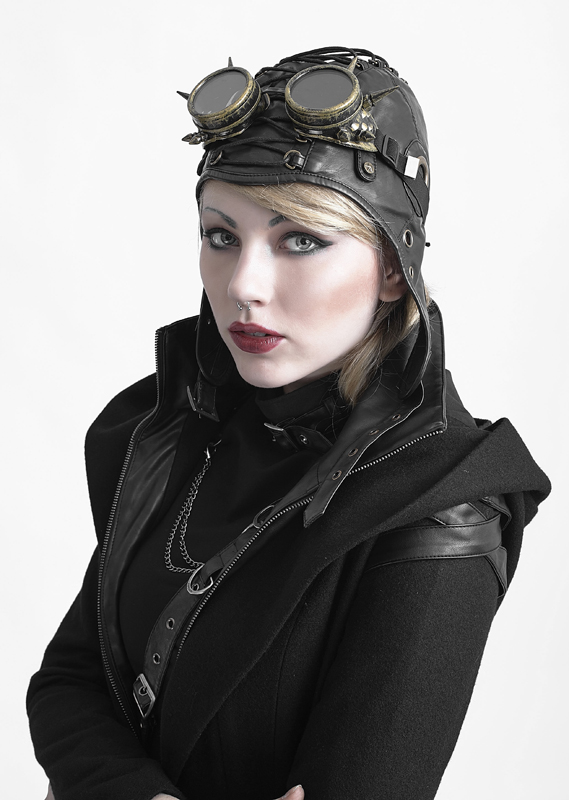 Bonnet aviateur steampunk