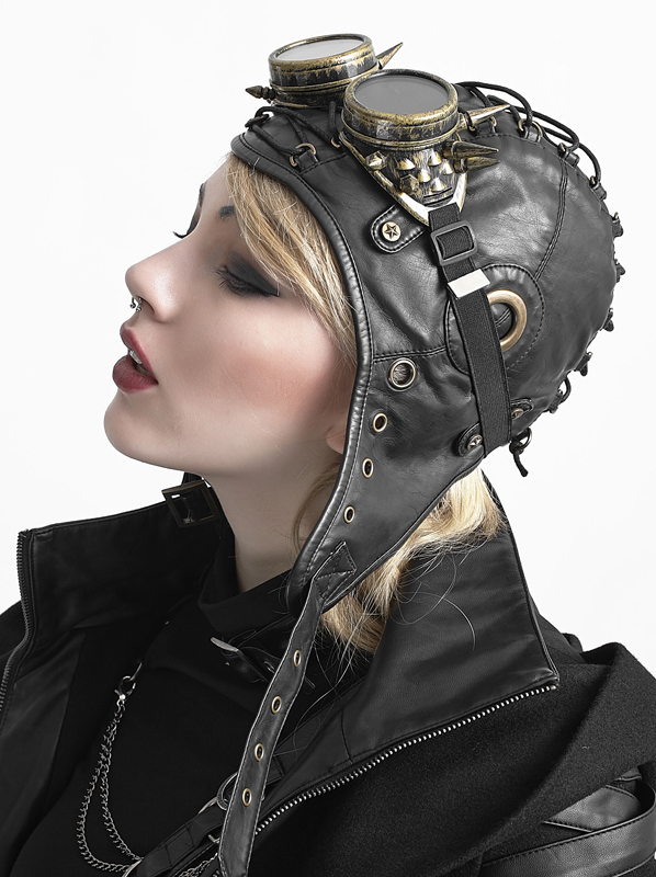 Bonnet aviateur steampunk