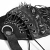 Masque cuir spikes et laçage