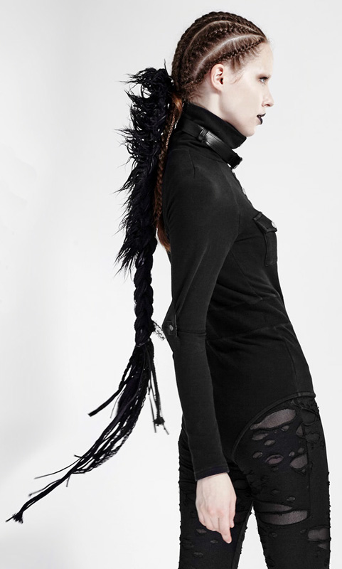 Extension crête tresse longue