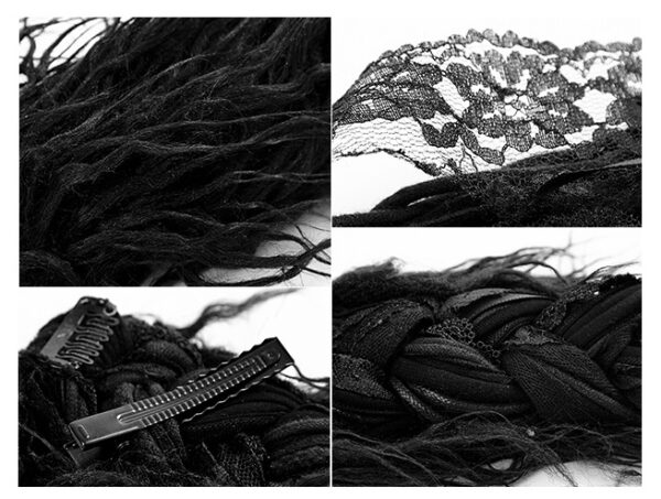 Extension crête tresse longue