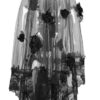 Voile de mariée roses noires