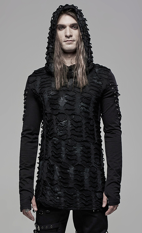 T-shirt capuche destroy mitaines T-shirt capuche destroy mitaines