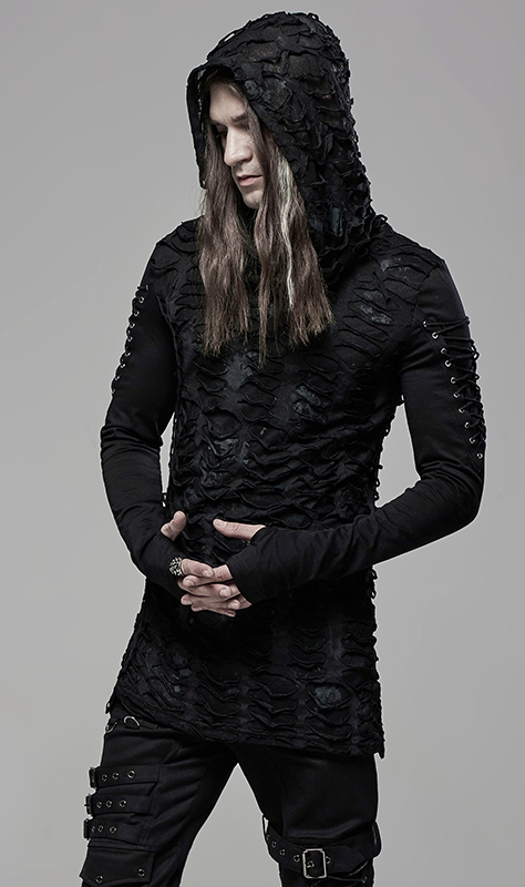 T-shirt capuche destroy mitaines T-shirt capuche destroy mitaines