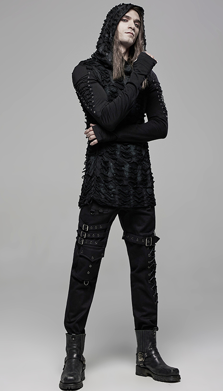 T-shirt capuche destroy mitaines T-shirt capuche destroy mitaines