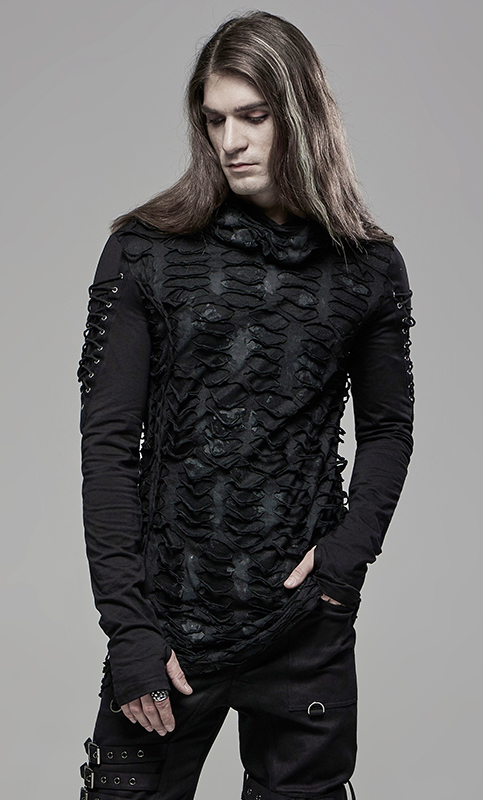 T-shirt capuche destroy mitaines T-shirt capuche destroy mitaines