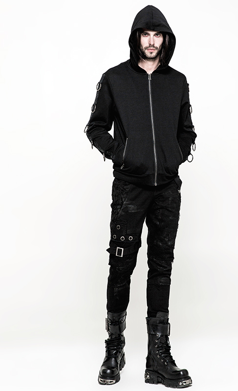 Jeans destroy gros oeillets