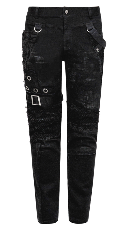 Jeans destroy gros oeillets