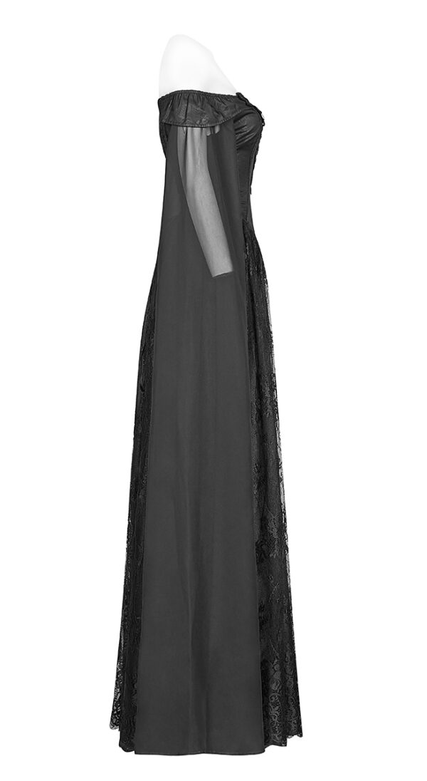 Robe de mariée Elfique roses noires