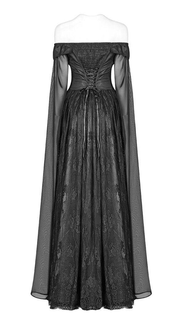 Robe de mariée Elfique roses noires