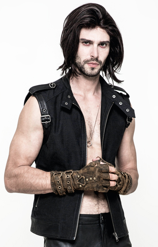 Mitaines steampunk patinées Café Mitaines steampunk patinées Café