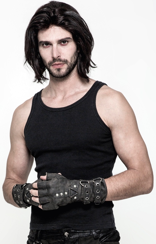 Mitaines steampunk patinées Grises Mitaines steampunk patinées Grises