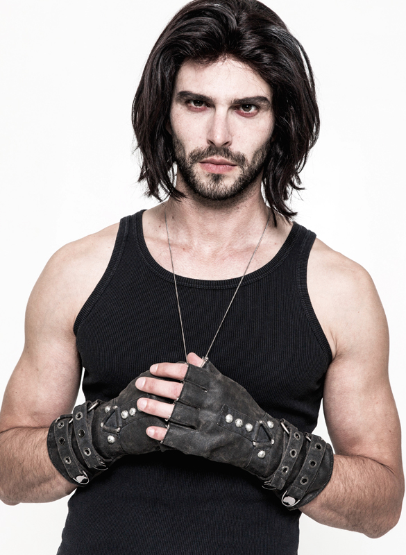 Mitaines steampunk patinées Grises Mitaines steampunk patinées Grises