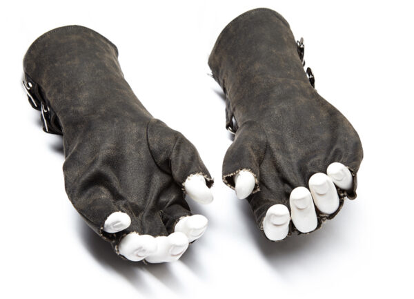 Mitaines steampunk patinées Grises Mitaines steampunk patinées Grises