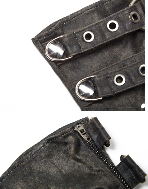 Mitaines steampunk patinées Grises Mitaines steampunk patinées Grises