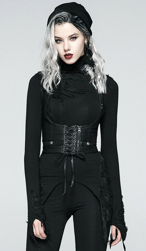 Gilet harnais en cuir vegan