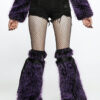 Leg Warmers évasées fausse fourrure – Violet Leg Warmers évasées fausse fourrure – Violet