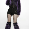 Leg Warmers évasées fausse fourrure – Violet Leg Warmers évasées fausse fourrure – Violet
