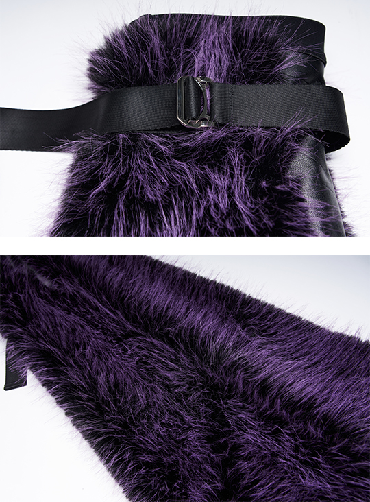 Leg Warmers évasées fausse fourrure – Violet Leg Warmers évasées fausse fourrure – Violet