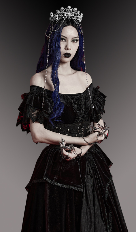 Couronne Têtes de Mort à strass