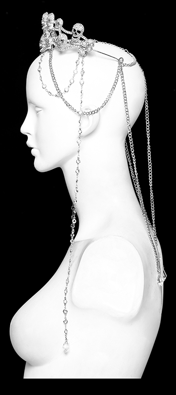 Couronne Têtes de Mort à strass