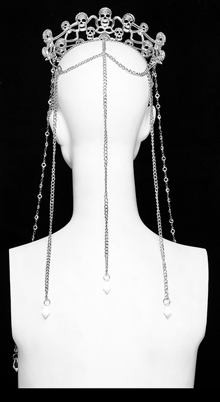Couronne Têtes de Mort à strass