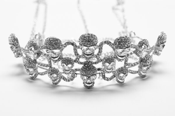 Couronne Têtes de Mort à strass