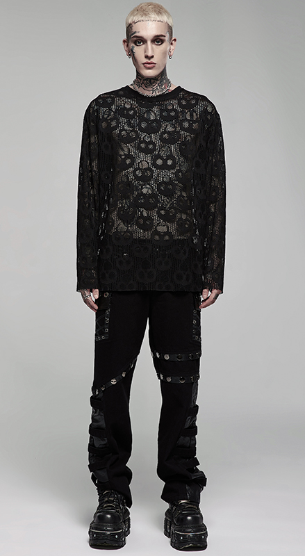 Pull fin têtes de mort