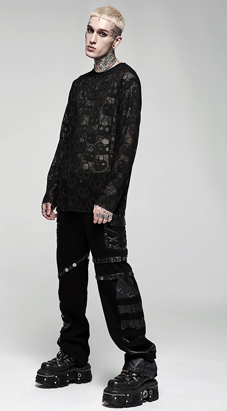 Pull fin têtes de mort