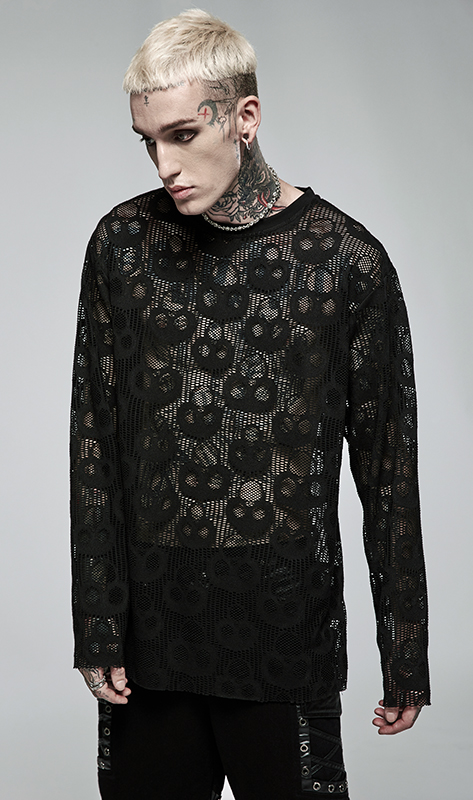 Pull fin têtes de mort