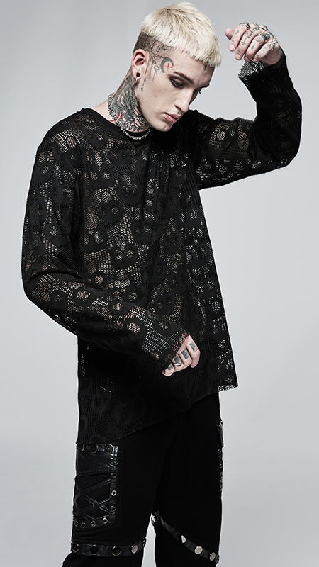 Pull fin têtes de mort