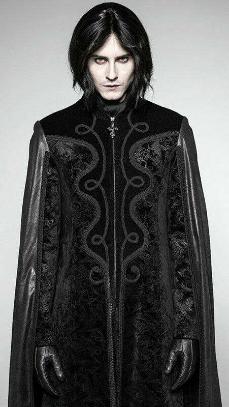 Manteau cape velours jacquard