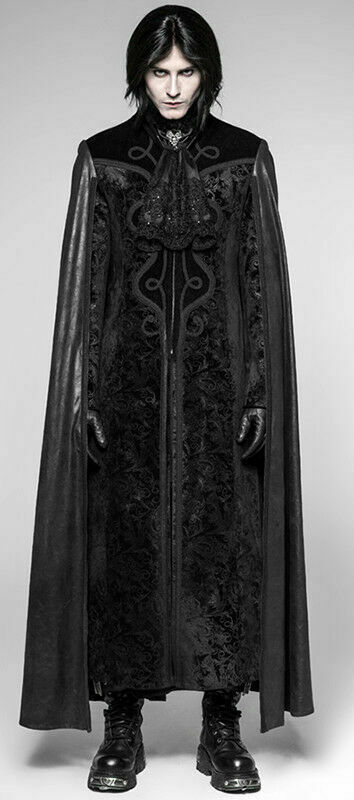 Manteau cape velours jacquard