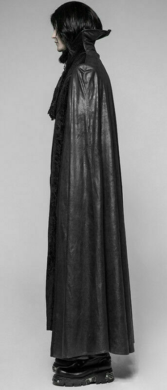 Manteau cape velours jacquard