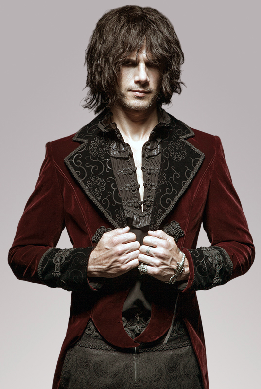 Manteau queue-de-pie velours rouge Manteau queue-de-pie velours rouge