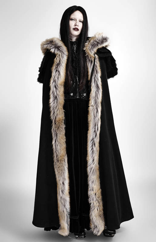 Cape volants brodés Noire