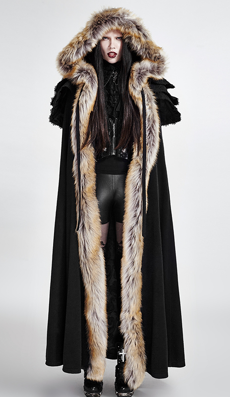 Cape volants brodés Noire