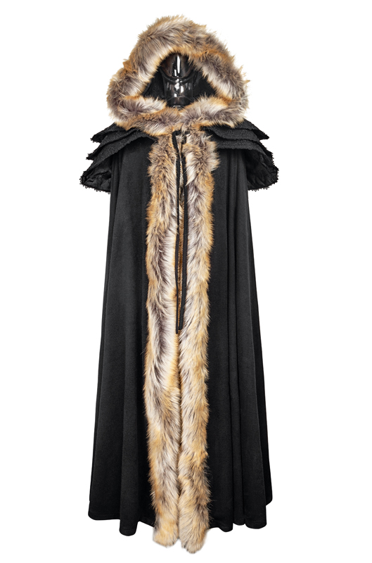 Cape volants brodés Noire