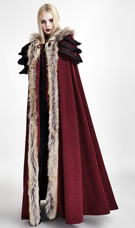 Cape volants brodés Rouge Cape volants brodés Rouge