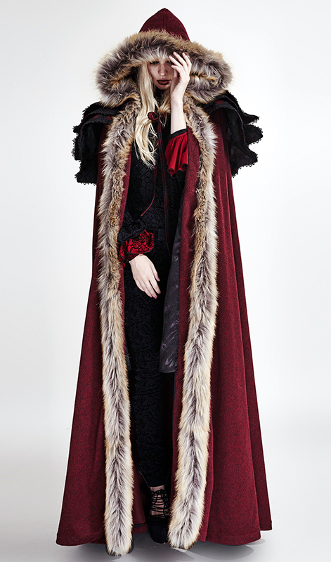 Cape volants brodés Rouge Cape volants brodés Rouge