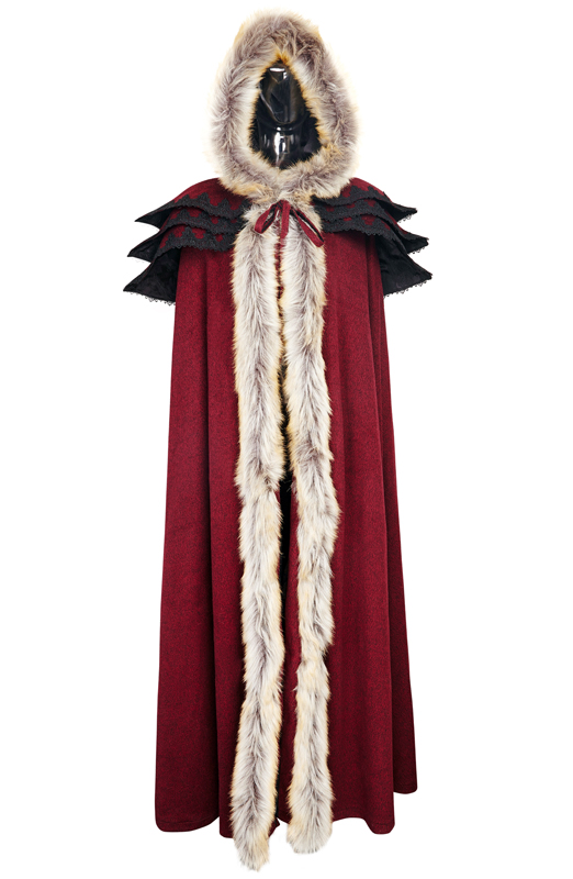 Cape volants brodés Rouge Cape volants brodés Rouge