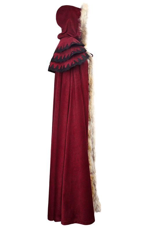 Cape volants brodés Rouge Cape volants brodés Rouge